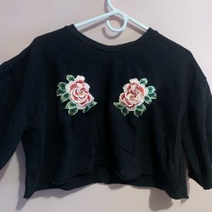 Flower crop top